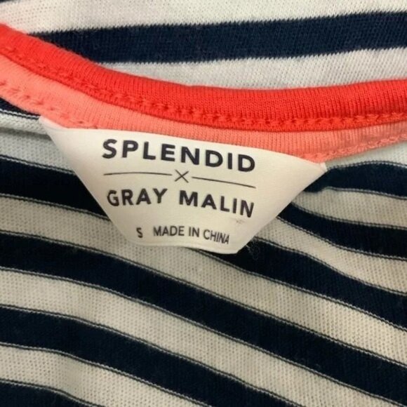 Splendid x Gray Malin Seaside Stripe Scoop Neck Nautical Tank Top - Picture 5 of 6
